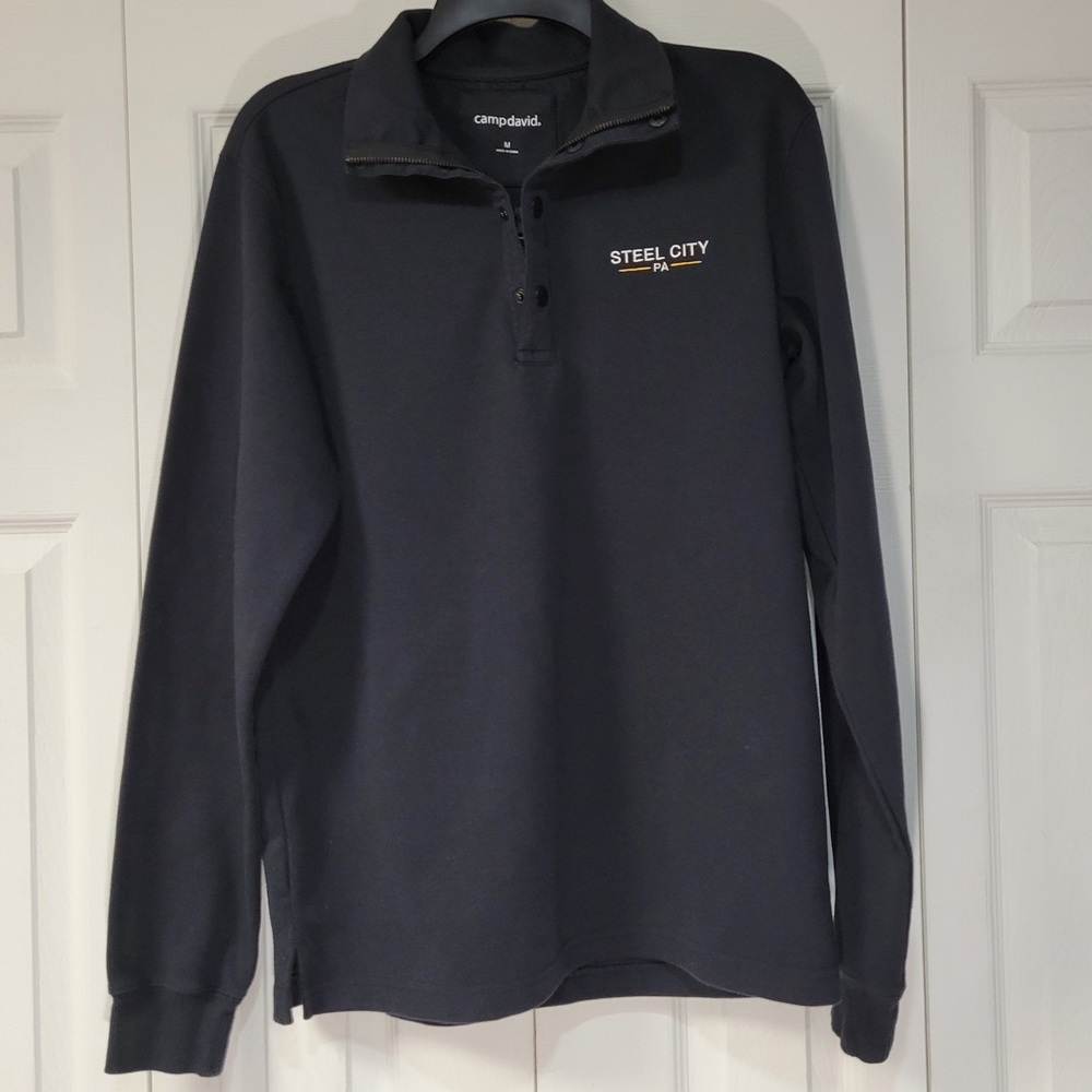 Camp David Steel City Pa Black Jacket Men’s size medium